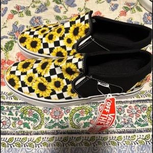 Vans sunflower shoes